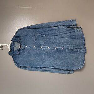 Long sleeved, Jean shirt/dress